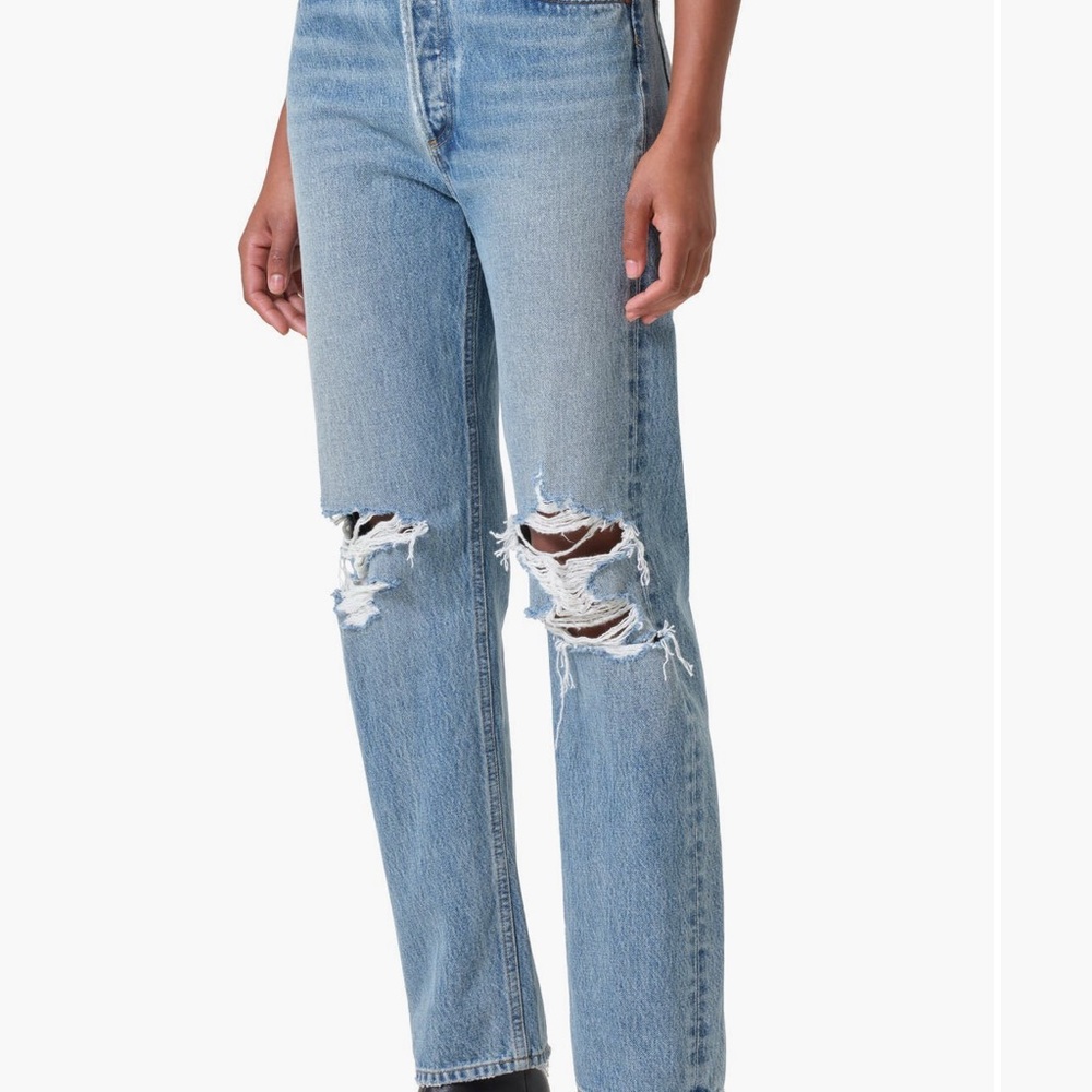 AGOLDE Wilder Mid Rise Straight in Whiplash